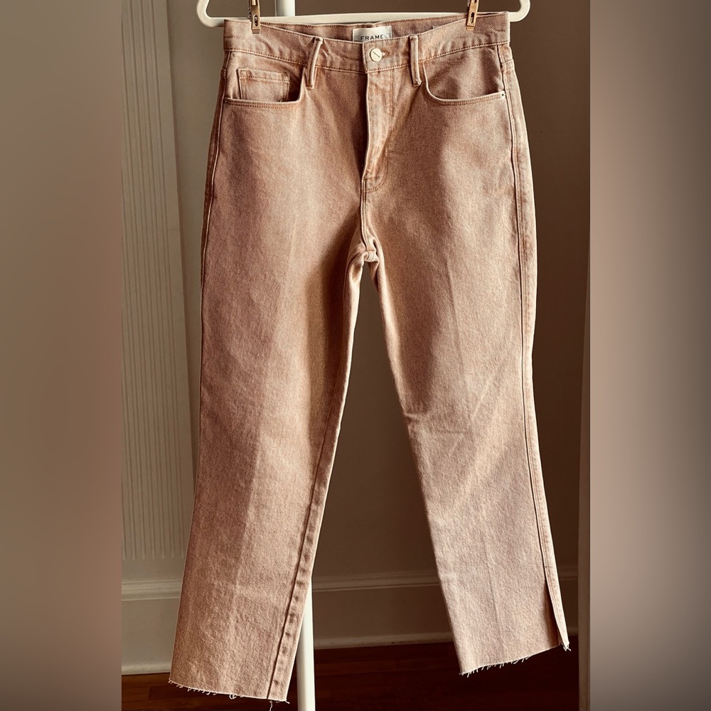 FRAME / 27 / Tan Denim Jeans
